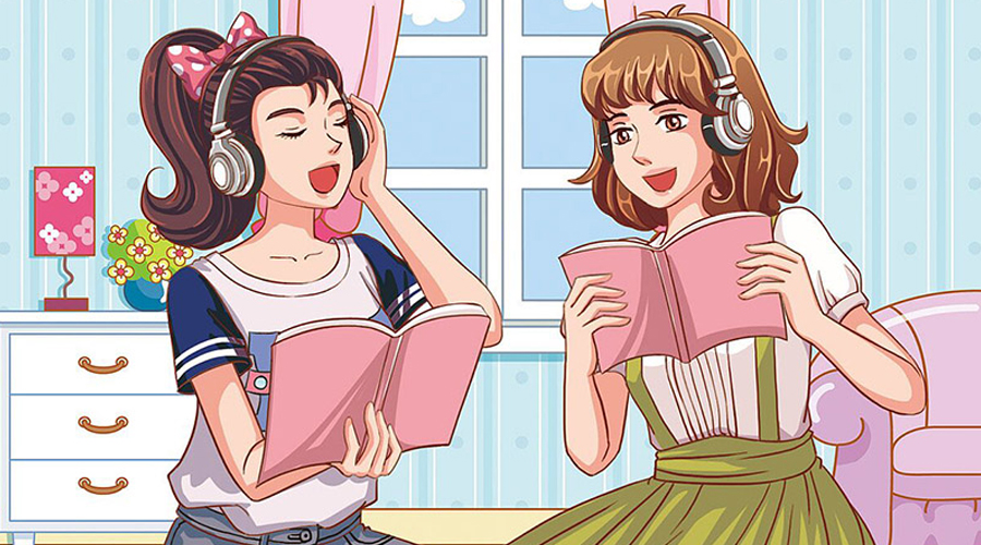 一组扁平化插图